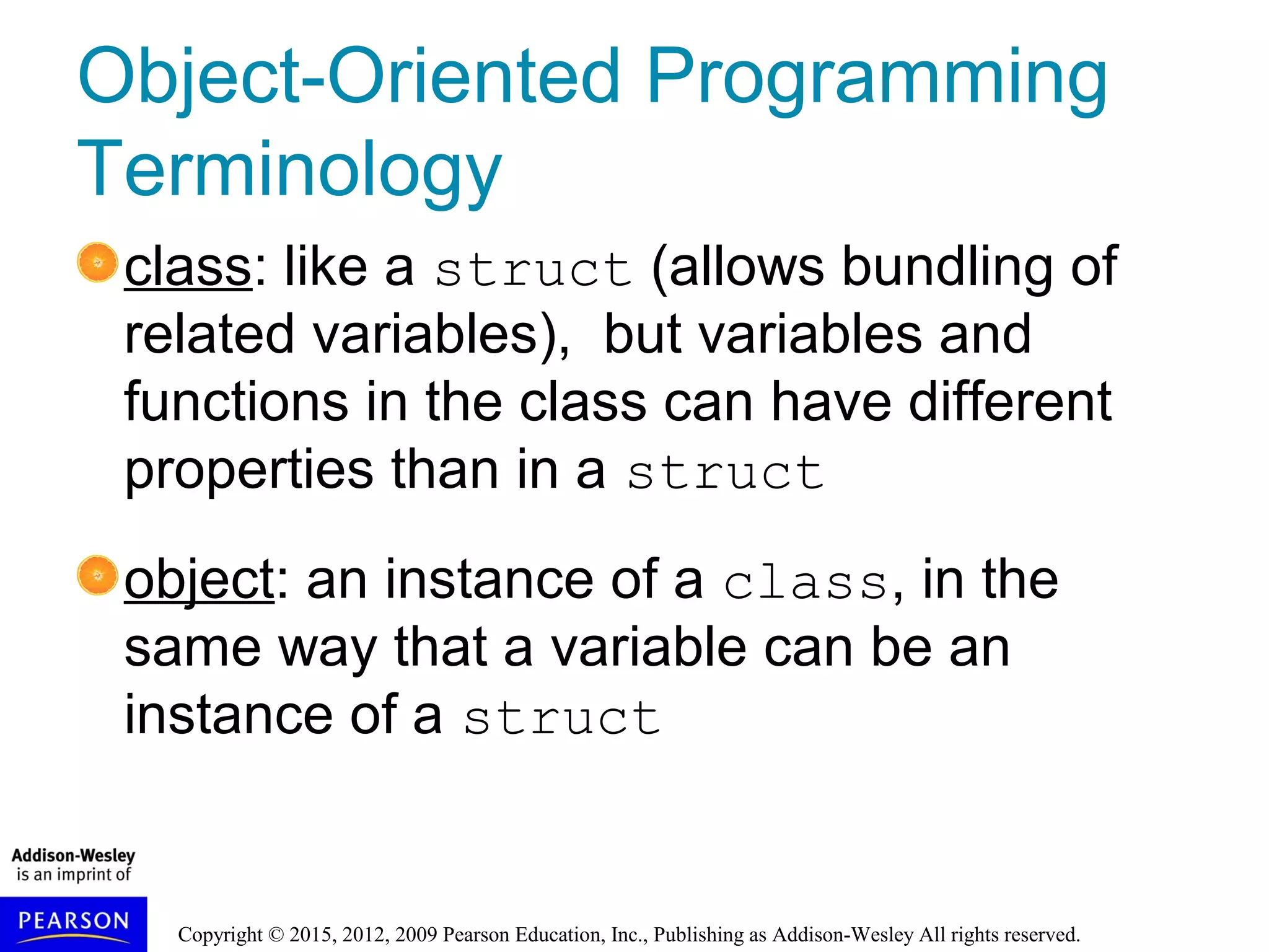 Introduction to Classes and Objects | PPT