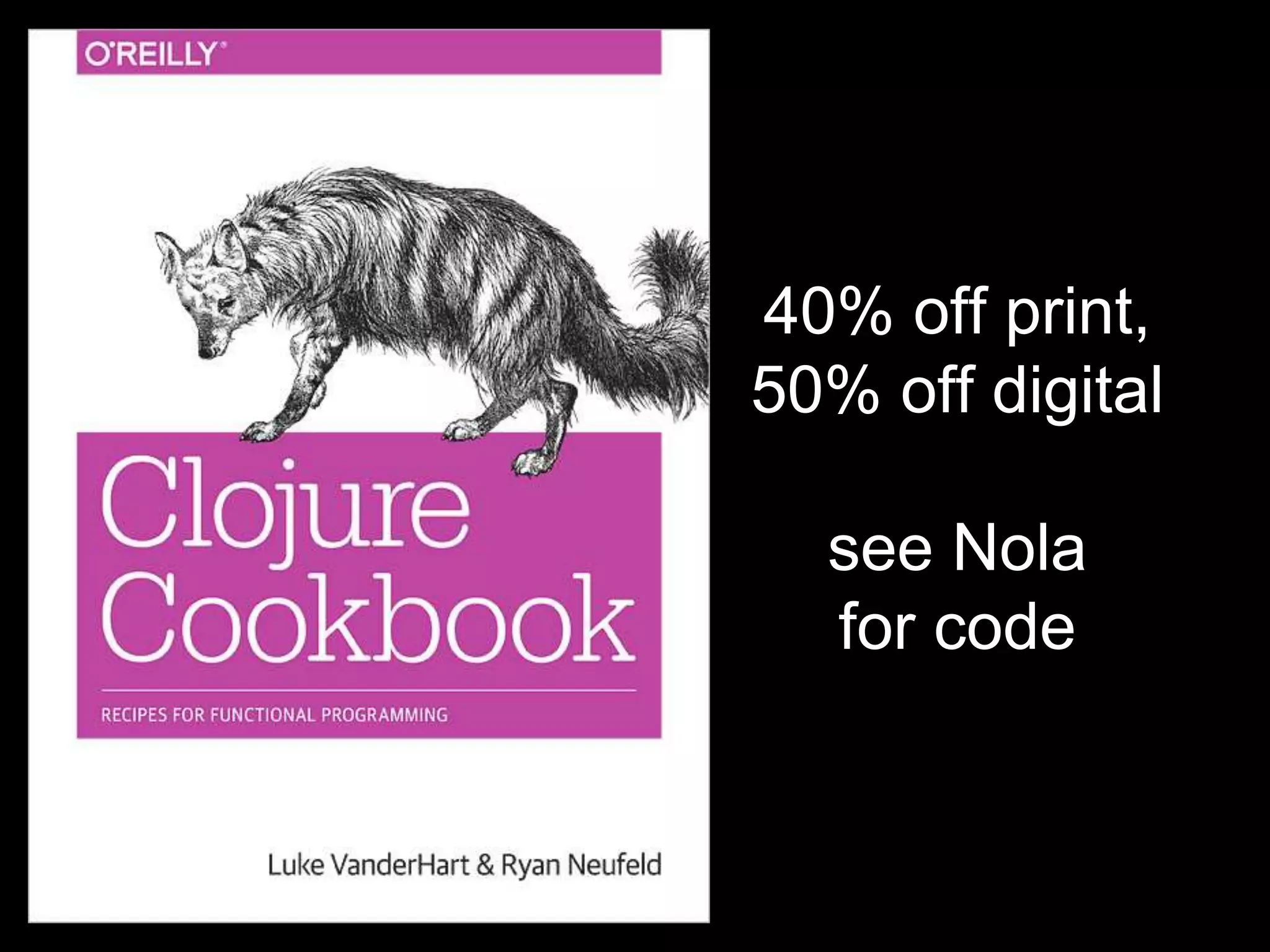 40% off print,
50% off digital
see Nola
for code
 