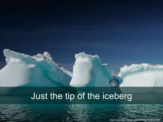 Just the tip of the iceberg http://www.flickr.com/photos/nickrussill/146760299/  
