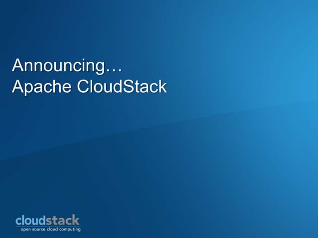 Introduction to CloudStack: How to Deploy and Manage Infrastructure-as ...