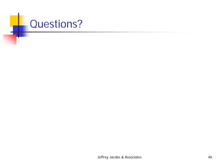 Jeffrey Jacobs & Associates 46
Questions?
 