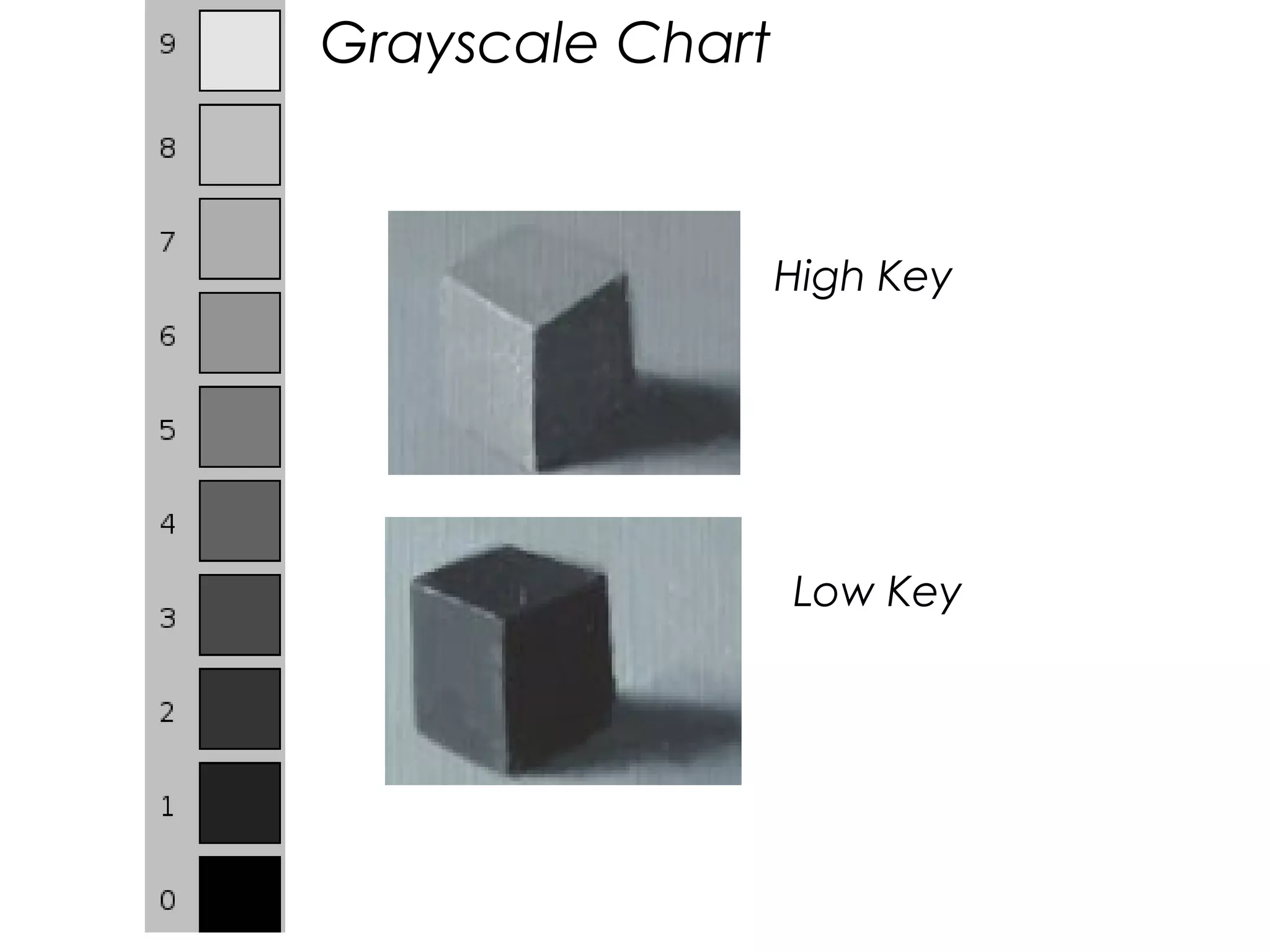 Grayscale Chart
Low Key
High Key
 