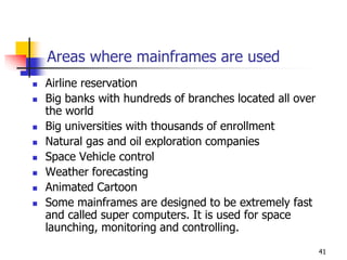 Mainframe Computer Reservation Introduction to computers | PPT