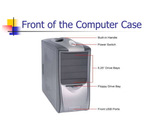 Front of the Computer Case
 