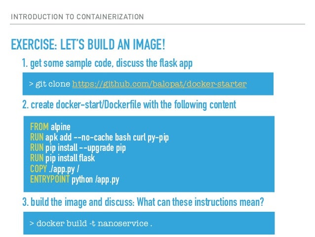Intro to containerization