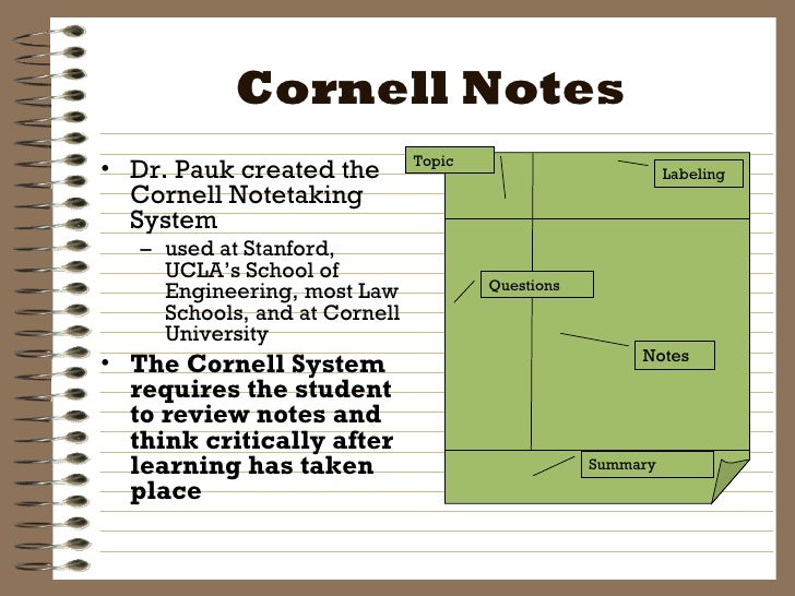 cornell notes powerpoint template