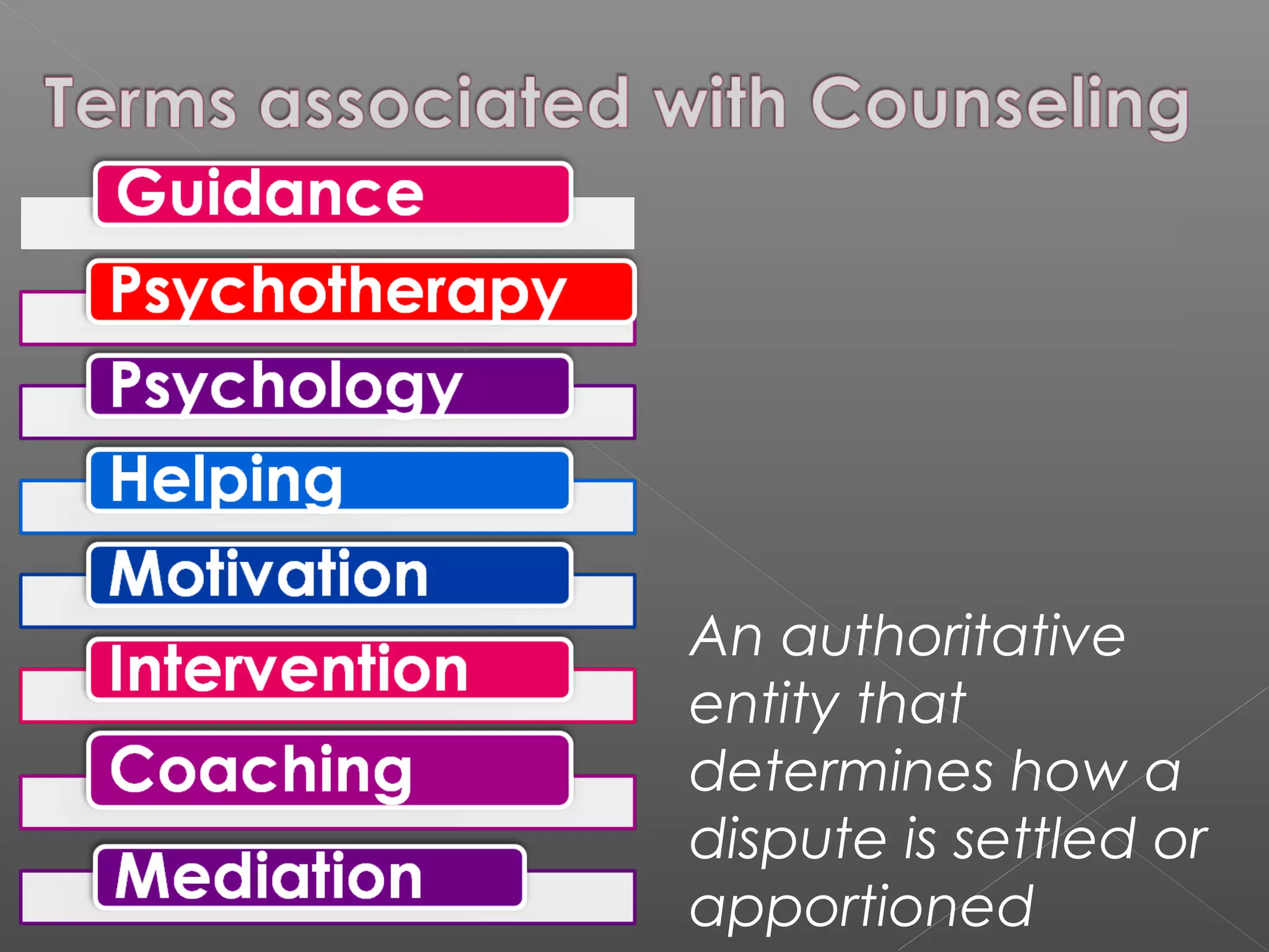 An authoritative
entity that
determines how a
dispute is settled or
apportioned
 