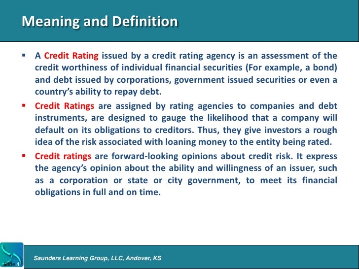 Dissertation credit rating agencies