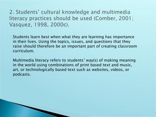 Intro To Critical Literacy Key Tenets | PPT