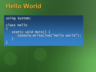 IntroToCSharpcode.ppt