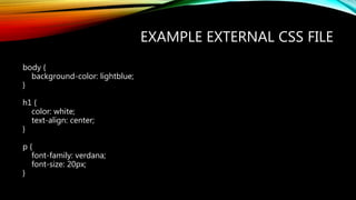 Intro to CSS | PPT
