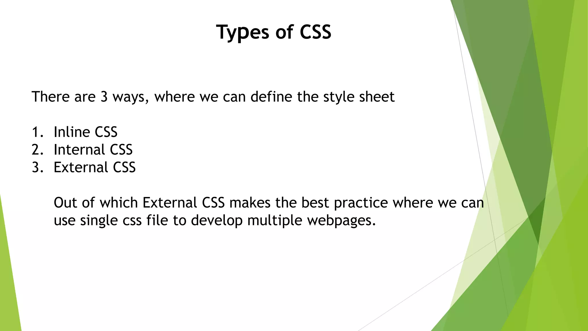 Intro to css | PPT