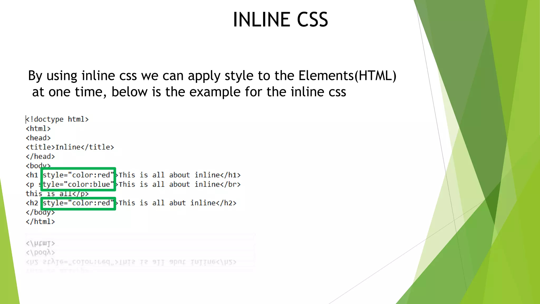 Intro to css | PPT