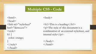 Intro to CSS.pptx SDP NOTES FOR FIRST YEAR | PPTX