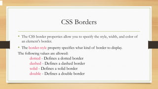 Intro to CSS.pptx SDP NOTES FOR FIRST YEAR | PPTX