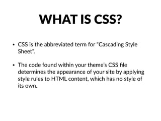 Intro to CSS Presentation