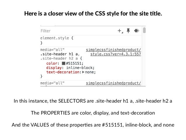 Intro to CSS Presentation
