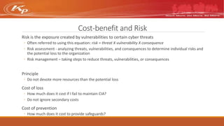 Intro to cybersecurity concepts 20210813 | PPTX