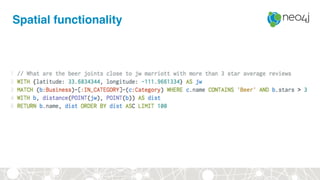 Spatial functionality
 