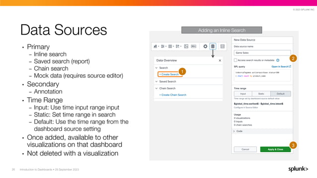 Intro to Splunk Dashboards version 9.1 Slides | PDF | Operating Systems ...