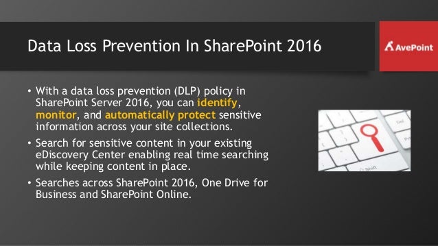Intro To Data Loss Prevention In Sharepoint 2016