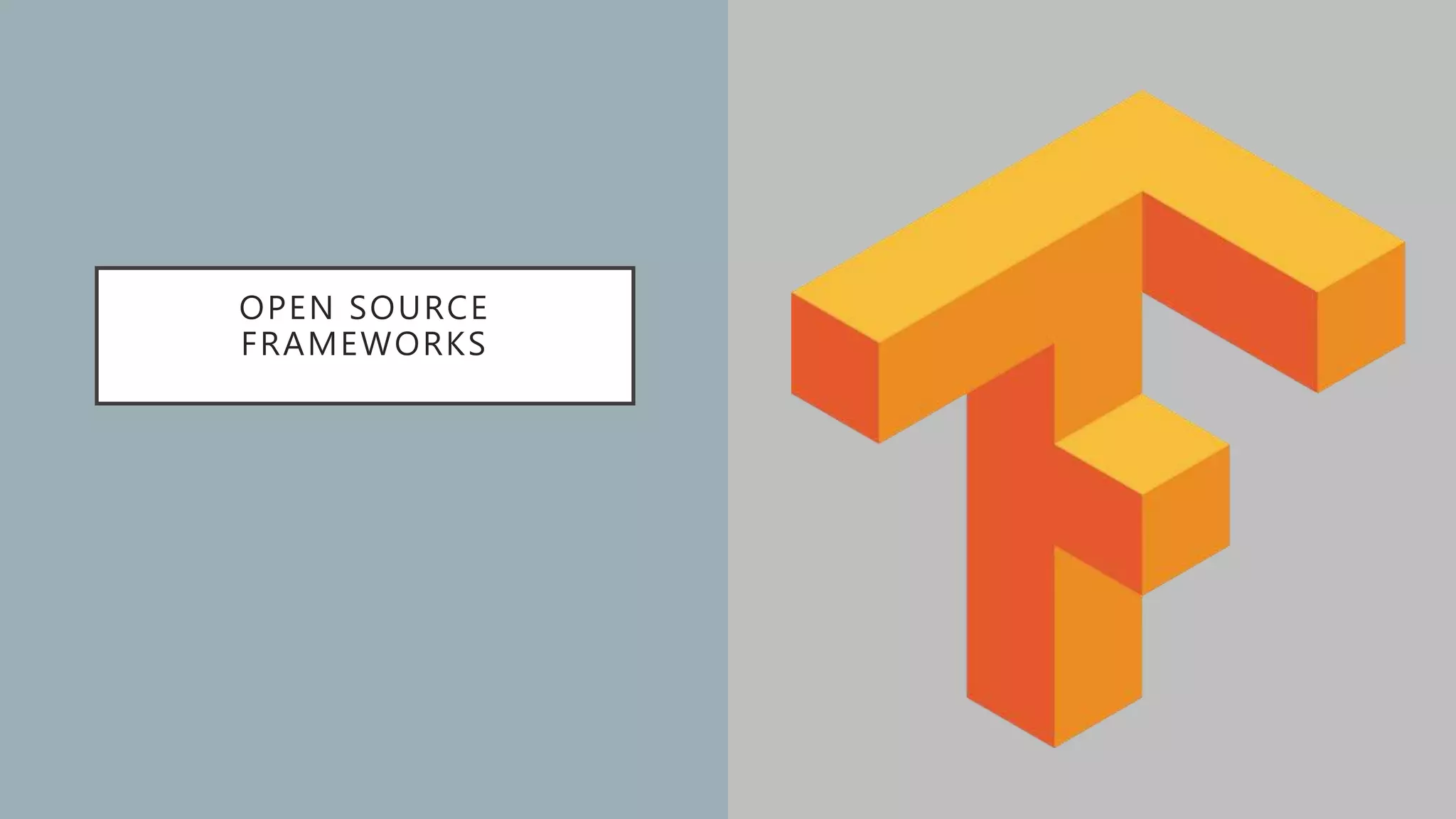 OPEN SOURCE
FRAMEWORKS
 