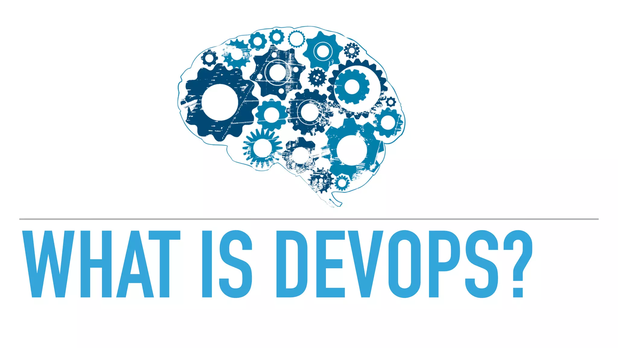 WHAT IS DEVOPS?
 