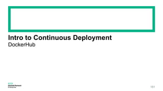 Intro to Continuous Deployment
151
DockerHub
 