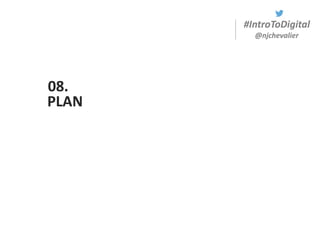 #IntroToDigital
@njchevalier
PLAN
08.
 