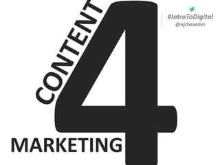 #IntroToDigital
@njchevalier
MARKETING
 
