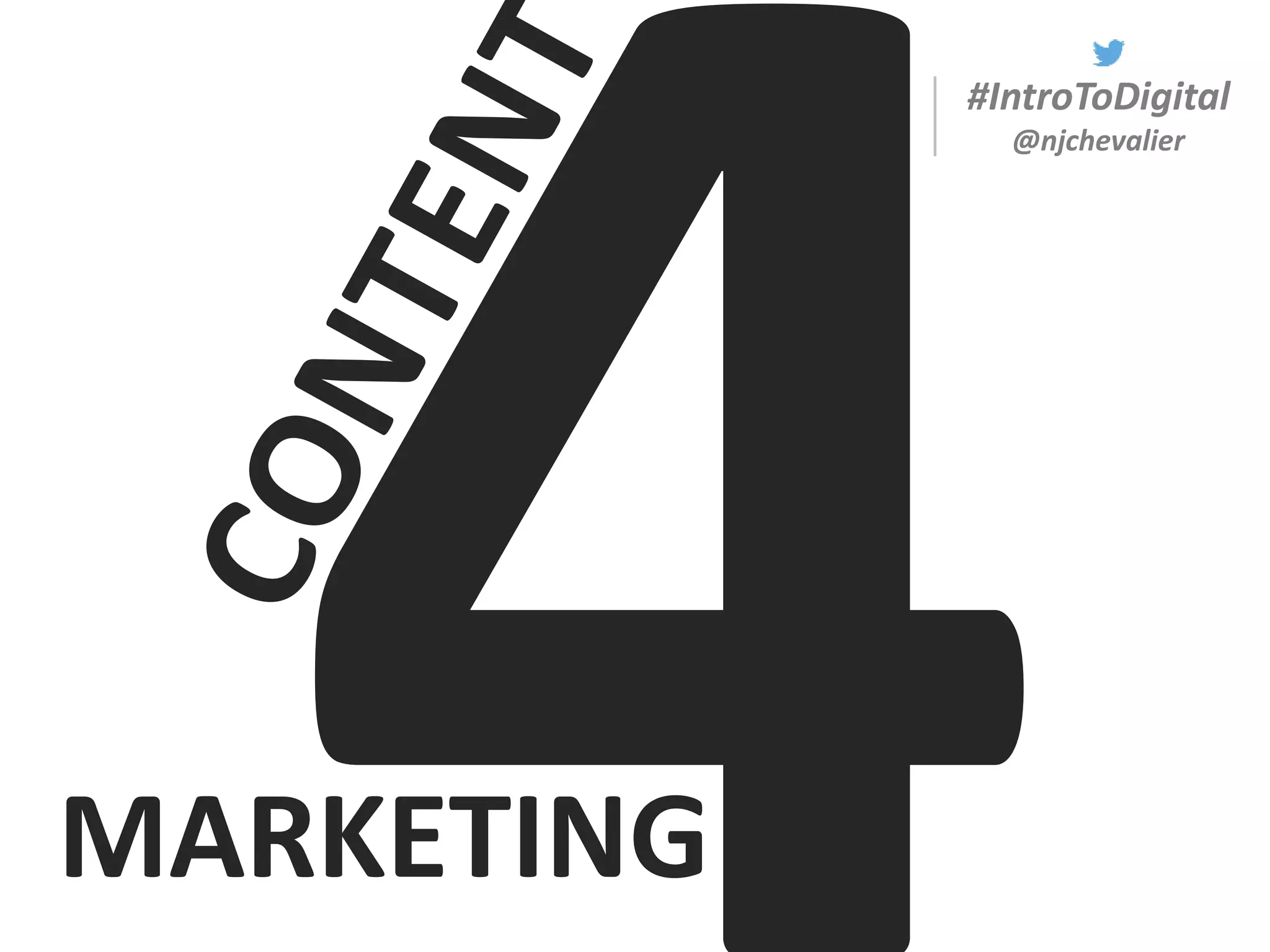 #IntroToDigital
@njchevalier
MARKETING
 