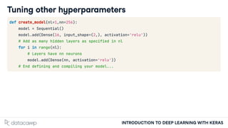 Intro to DL with Keras - chapter3 - datacamp.pdf