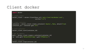 Client docker
27
 