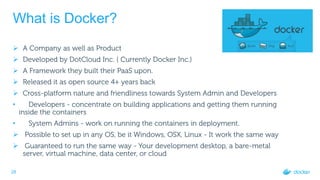 Introduction to Docker Containers - Docker Captain