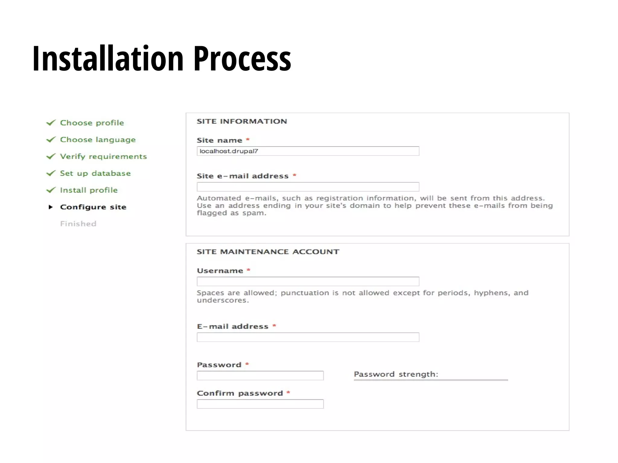 Installation Process
 