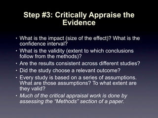 Introduction to Evidence Based Medicine | PDF