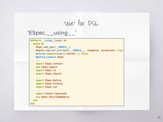 Intro to elixir metaprogramming | PDF