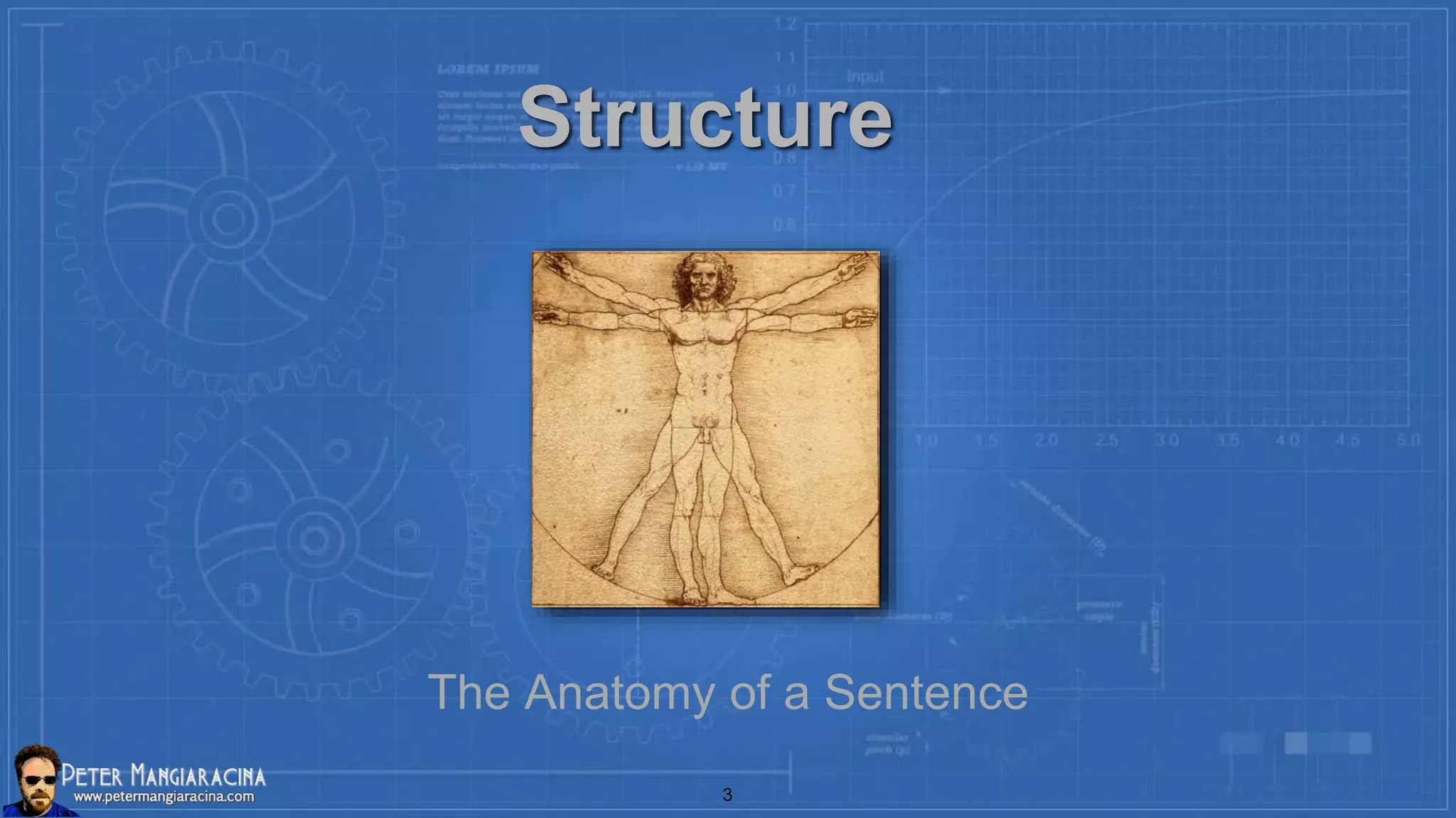 The Anatomy of a Sentence
Structure
3
 