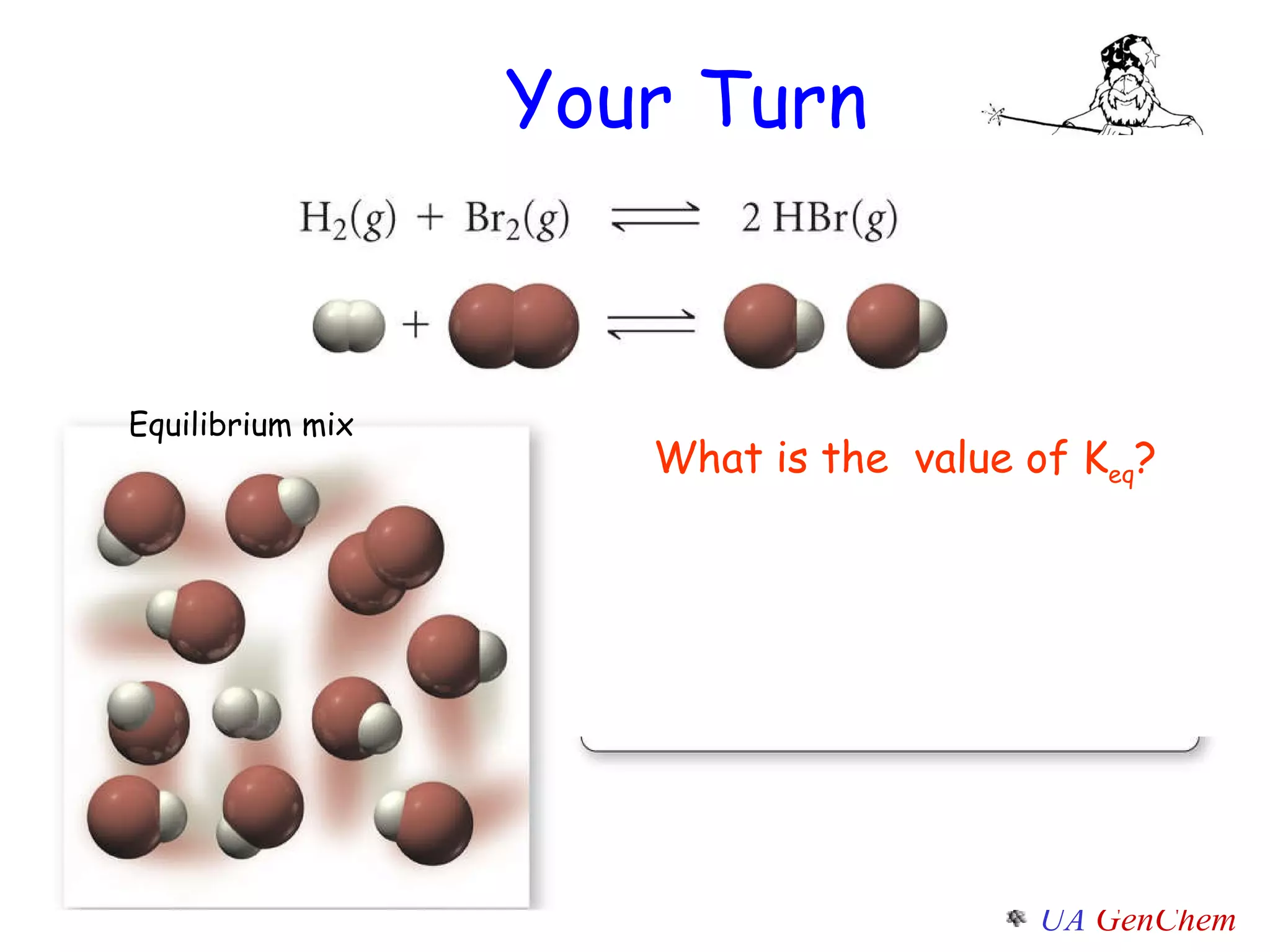 Your Turn .  Equilibrium mix What is the  value of K eq ? 