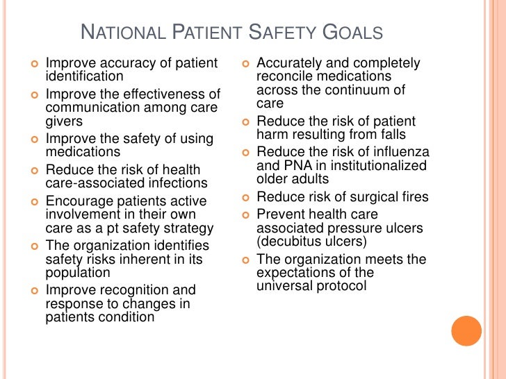 Nursing Patient Safety Goals National Patient Safety Goals 2019 02 02 nursing-patient-safety-goals-national-patient-safety-goals-2019-02-02