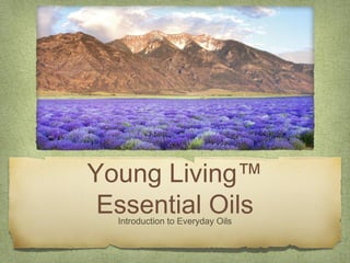 Young Living™
Essential Oils
Introduction to Everyday Oils

 