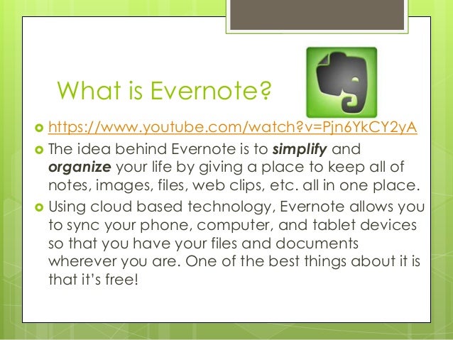 what does evernote do