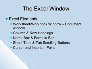 Intro to Excel | PPT