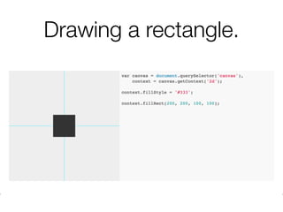 Drawing a rectangle.
 