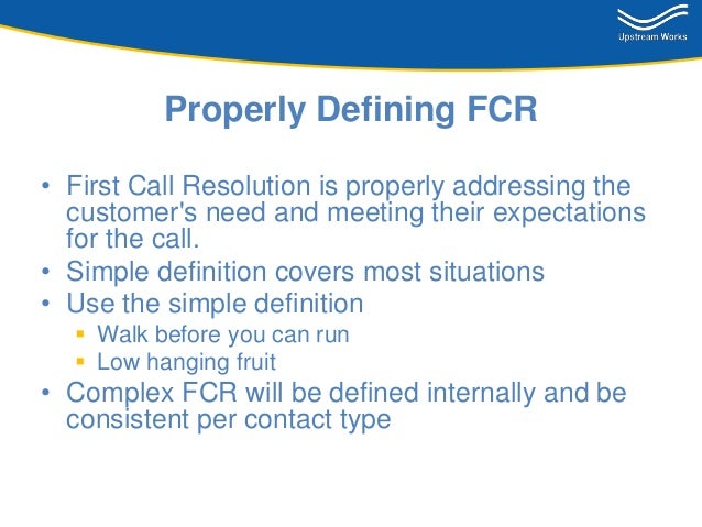 first call resolution