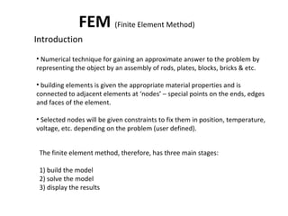 Intro to fea software | PPT