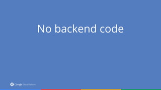 No backend code
 