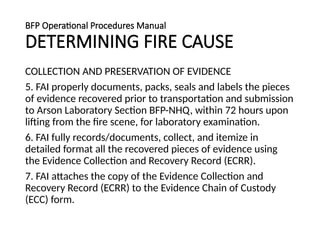 Introduction to the Basics of Fire Investigation | PPSX