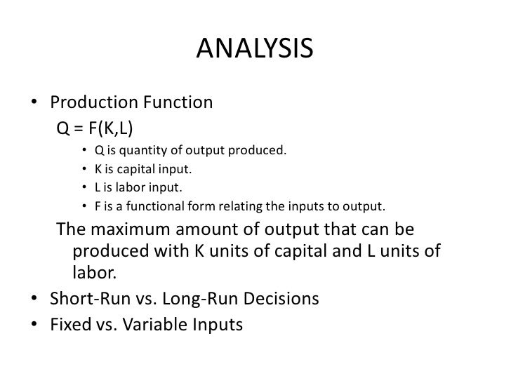 Intro To Firms Prdcts Costs