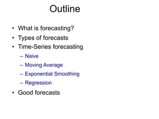 Introduction to need of forecasting in business | PPT
